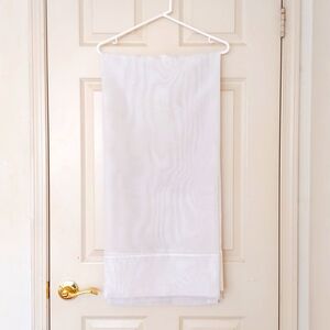 Sears White Sheer Curtains, 1.5" Rod Space, 2 Panels.
